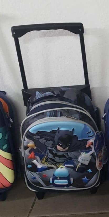 Batman 3D trolley school bag
